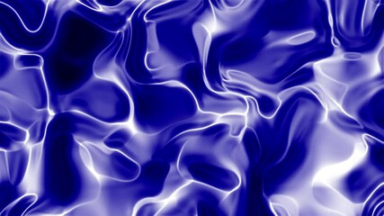 Poster - Abstract Blue Waves and Fluid Shapes Creating a Mesmerizing Visual Experience