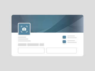 LinkedIn banner mockup template Technology, cover photo, profile picture mockup