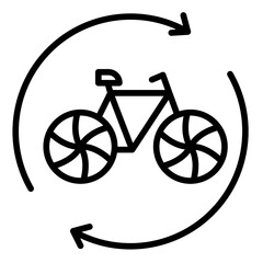 Canvas Print - Bike Sharing Icon