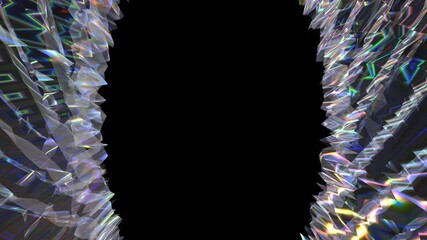 Poster - Glowing Lights Background Animation With Black Copy Space