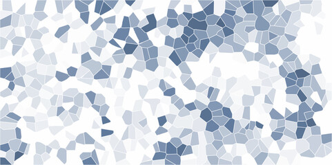 Leinwandbilder - Abstract Mosaic Pattern with Cool Blue Tones. Geometric Background for Modern Design and Creative Visuals. Light blue ash Broken quartz stained Glass Background with White lines