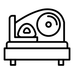 Wall Mural - Meat Slicer Icon