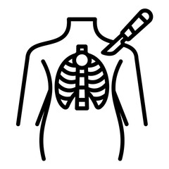 Sticker - Thoracic Surgery Icon