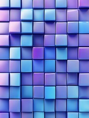 Wall Mural - digital cube art - metallic shapes, vibrant tones, futuristic style, geometric design. represents pr