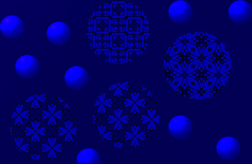Fototapete - 
Abstract vector background with seamless geometric pattern of simple shapes. Stylish vector texture