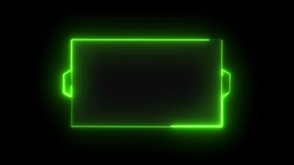 Technology HUD display. Universal  frame Video overlay Futuristic HUD Head up display interface template with basic geometry line element.