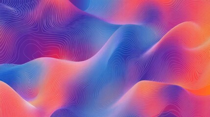 Poster - Abstract patterns with hexagonal designs in futuristic colors, representing innovation in business.