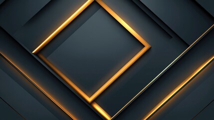 Poster - A geometric top-down view of intersecting lines and glowing points on a dark corporate background.