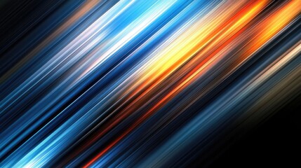 Poster - A gradient background with bold diagonal lines, creating a sense of movement and growth in business.