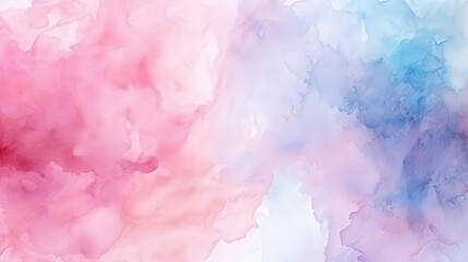 Poster - bright and colorful abstract watercolor texture on paper surface with soft gradients in pink and blu