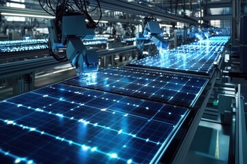 Poster - Advanced Solar Panel Manufacturing: Robotic Automation in Clean Energy Production