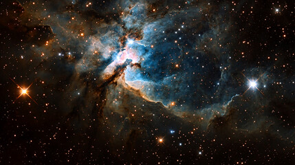 Wall Mural - Cosmic Nebula: A breathtaking view into the depths of space, showcasing vibrant colors and celestial wonders.
