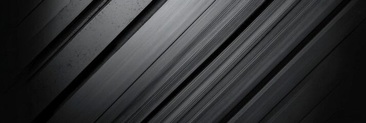 Poster - a collection of textured black stripes with subtle variations in light and shadow for dynamic backgr