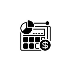 Poster - Loan Calculator line icon. Universal creative premium symbol. Vector sign icon logo template. Vector illustration