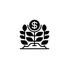 Poster - Money Tree line icon. Universal creative premium symbol. Vector sign icon logo template. Vector illustration