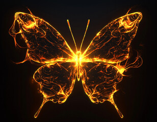 Poster - Fiery Butterfly