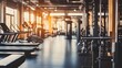 © Jing - A modern interior gym room or fitness center provides a sleek and inviting backdrop for exercise and physical activity, with its clean lines, state-of-the-art equipment, and vibrant atmosphere