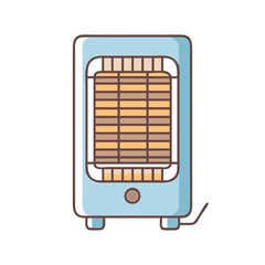 electric heater vector icon, electronics vector illustration - simple illustration of electric heater perfect for logos, and electronics-themed designs.