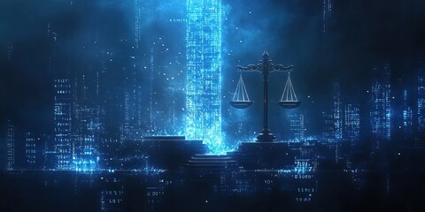 Poster - Digital Justice: Scales of Justice in a Cyber City