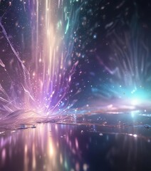 shimmering ethereal background with iridescent colors , iridescent colors, abstract, glowing