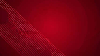 Poster - Intense Red Background with Dramatic Lines for Modern Graphic Design