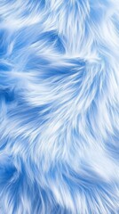 Poster - Abstract Blue and White Fur Texture - Ideal for Backgrounds and Design Elements