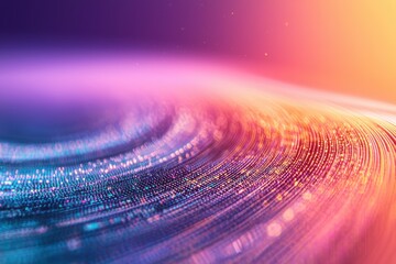 Poster - Vibrant Abstract Background with Colorful Waves and Light Effects in Motion
