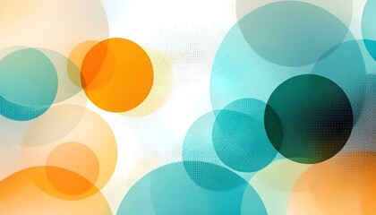 Poster - Abstract halftone white background set in three colors. Abstract halftone white background with three vibrant colors blending together, creating a modern and dynamic design, colors and background. 