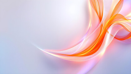 Aufkleber - Bright speed abstract orange swoosh border certificate. Liquid fluid yellow abstract background. Minimalistic soft light abstract swoosh wave border layout. Bright blue abstract speed lines flow
