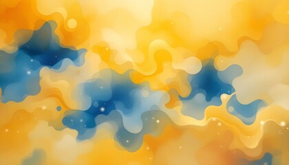 Aufkleber - Delicate yellow abstract watercolor background. Great for textures, backgrounds, and banners. Yellow watercolor abstract background.  Great for adding texture to your design projects.
