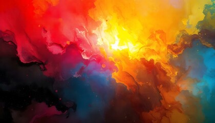 Poster - Gradient gainsboro to the lemon yellow abstract background. Abstract background with a gradient of colors from blue to pink and yellow. Gradient Gainsboro to Goneydew abstract background