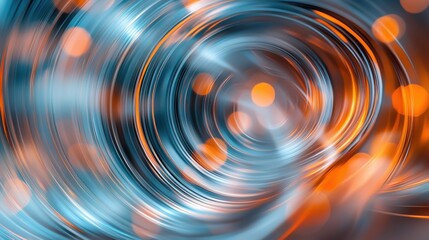 Poster - mesmerizing swirling vortex of vibrant iridescent lights and colors in dynamic motion
