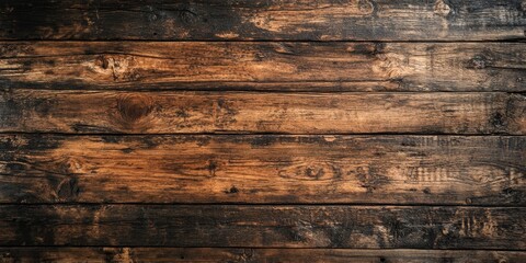 Poster - Wood texture background featuring a top view of a vintage wooden table, showcasing the intricate details and natural patterns of the wood texture for a captivating visual experience.