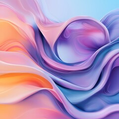 Poster - Enchanting Fluid Motion of Vibrant Swirling Gradient Backgrounds for Digital Design and Art