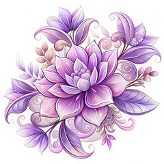 Wall Mural - vector illustration of a flower