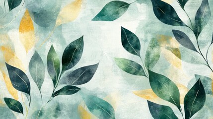 Poster - Floral pattern design contemporary art digital illustration indoor decor aesthetic view botanical inspiration