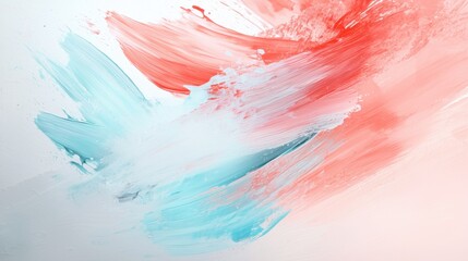 Poster - Vibrant Fluid Brushstrokes in Captivating Color Explosion of Digital Art Abstract