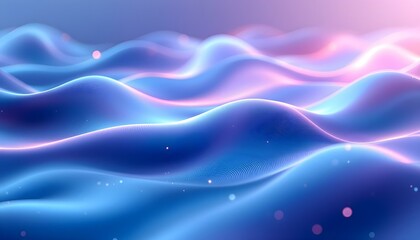 Leinwandbilder - Cool blue and purple abstract background with glowing waves. Shiny moving lines design element. Futuristic technology concept. Dark abstract background with glowing wave. Shiny moving lines design