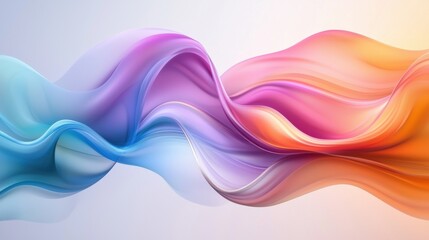 Poster - Vibrant and Flowing Abstract Digital Art with Mesmerizing Liquid Motions and Prismatic Color Gradients