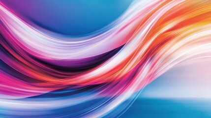 Poster - mesmerizing fluid swirls of vibrant colors forming a hypnotic abstract digital art background