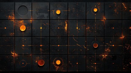Poster - Fiery Explosion of Elemental Energies in Abstract Digital Artwork