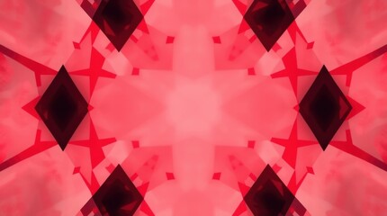 Leinwandbilder - Dynamic fusion of red and black shapes creates an abstract art piece pulsating with energy