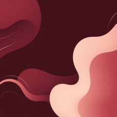 Leinwandbilder - Swirling forms create a captivating abstract composition in warm tones of burgundy and soft beige