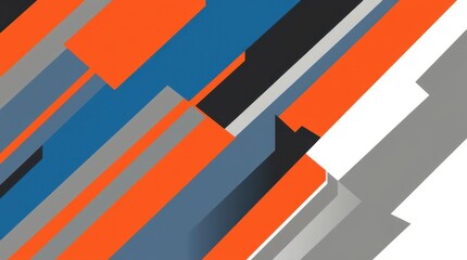 Aufkleber - bold geometric patterns create a striking visual symphony of colors and shapes in a contemporary art
