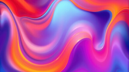 Leinwandbilder - Vibrant swirls of color dance in a mesmerizing abstract composition during an artistic moment of inspiration