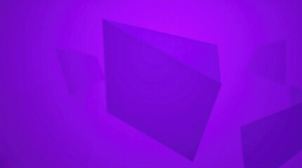 Poster - Vibrant purple geometric shapes create a mesmerizing visual experience in an abstract digital artwork
