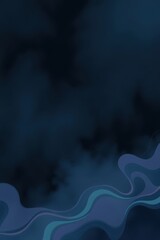 Poster - Mesmerizing abstract swirls dance amidst deep blue hues under a tranquil twilight sky