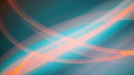 Leinwandbilder - Vibrant light trails create an abstract dance of colors against a serene backdrop