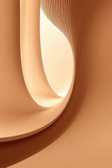 Leinwandbilder - Curved lines and soft hues create a serene atmosphere in an abstract design
