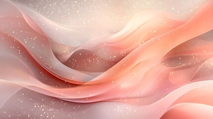 Poster - Elegant and Captivating Abstract Design Featuring Warm Gradients Dreamy Decorative Accents and Soft Modern Touches  A Visually Striking and Emotive Composition